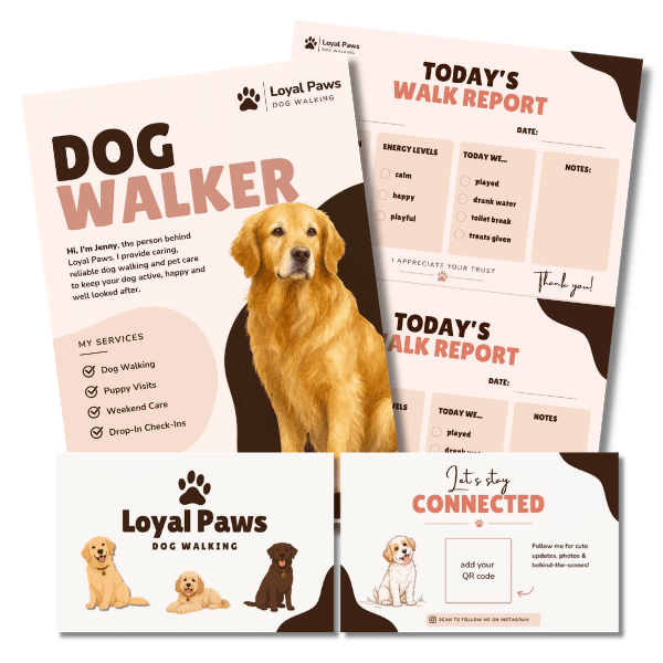 600x600 mockups dog walker mockup comp