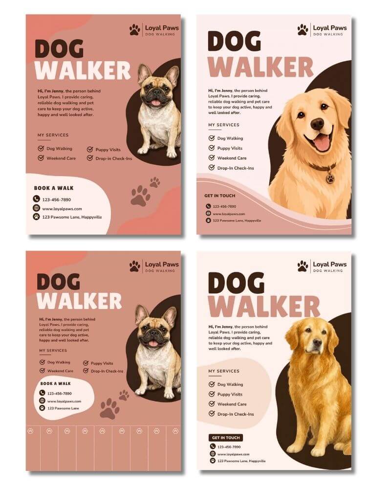 Dog Walker Collection dog walker gallery 4 pages mockup 800x1000 c