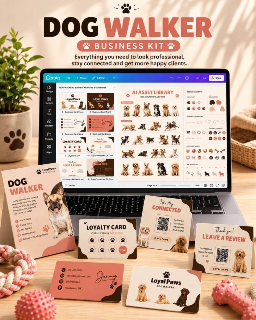 1080x1350 hero shop page mockups image dog walker kit
